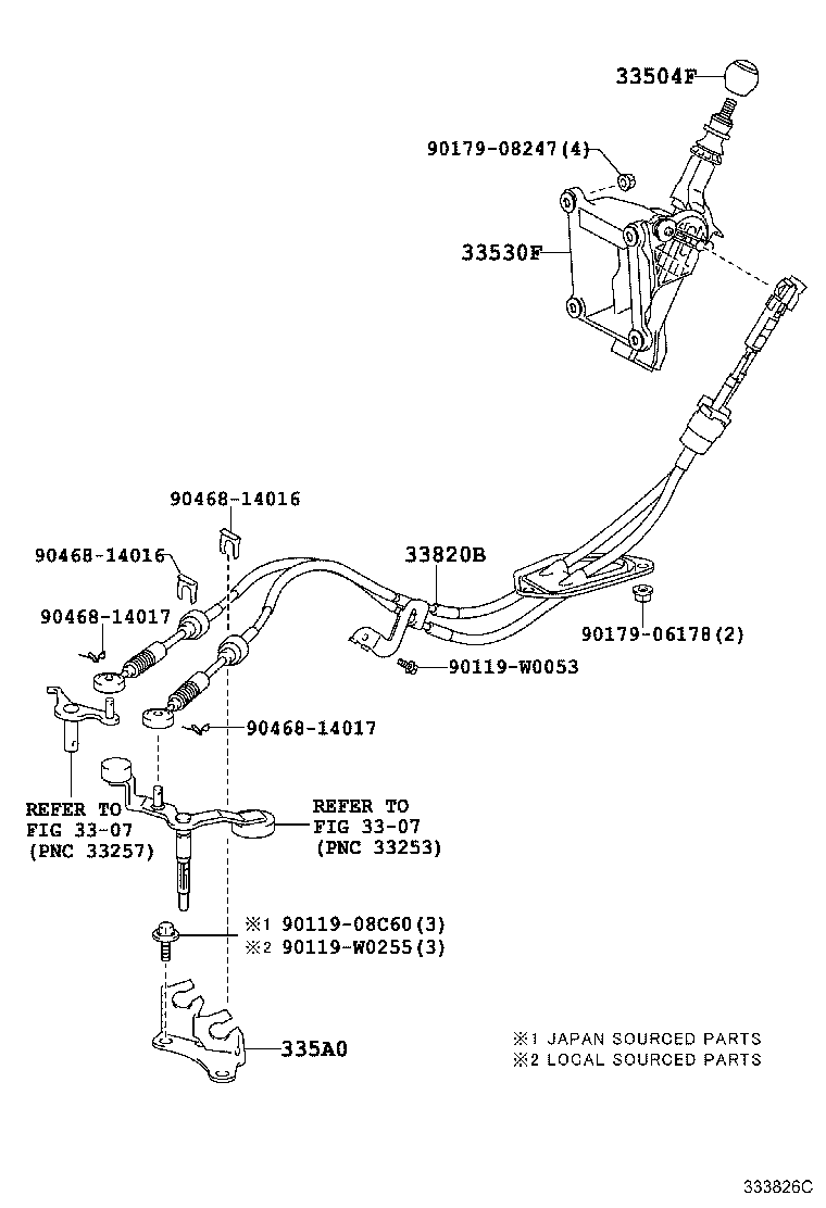 Shift Lever & Retainer