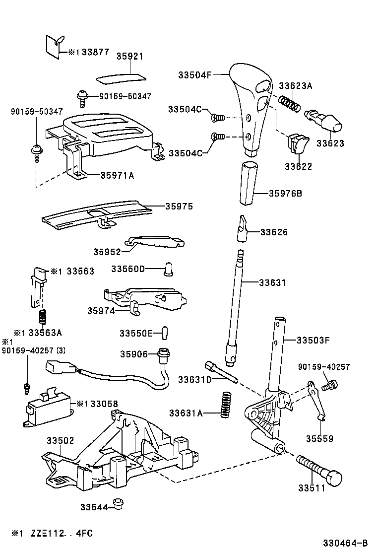 Shift Lever & Retainer