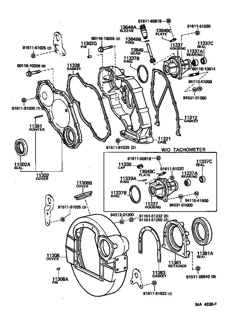 Timing Gear Cover & Rear End Plate