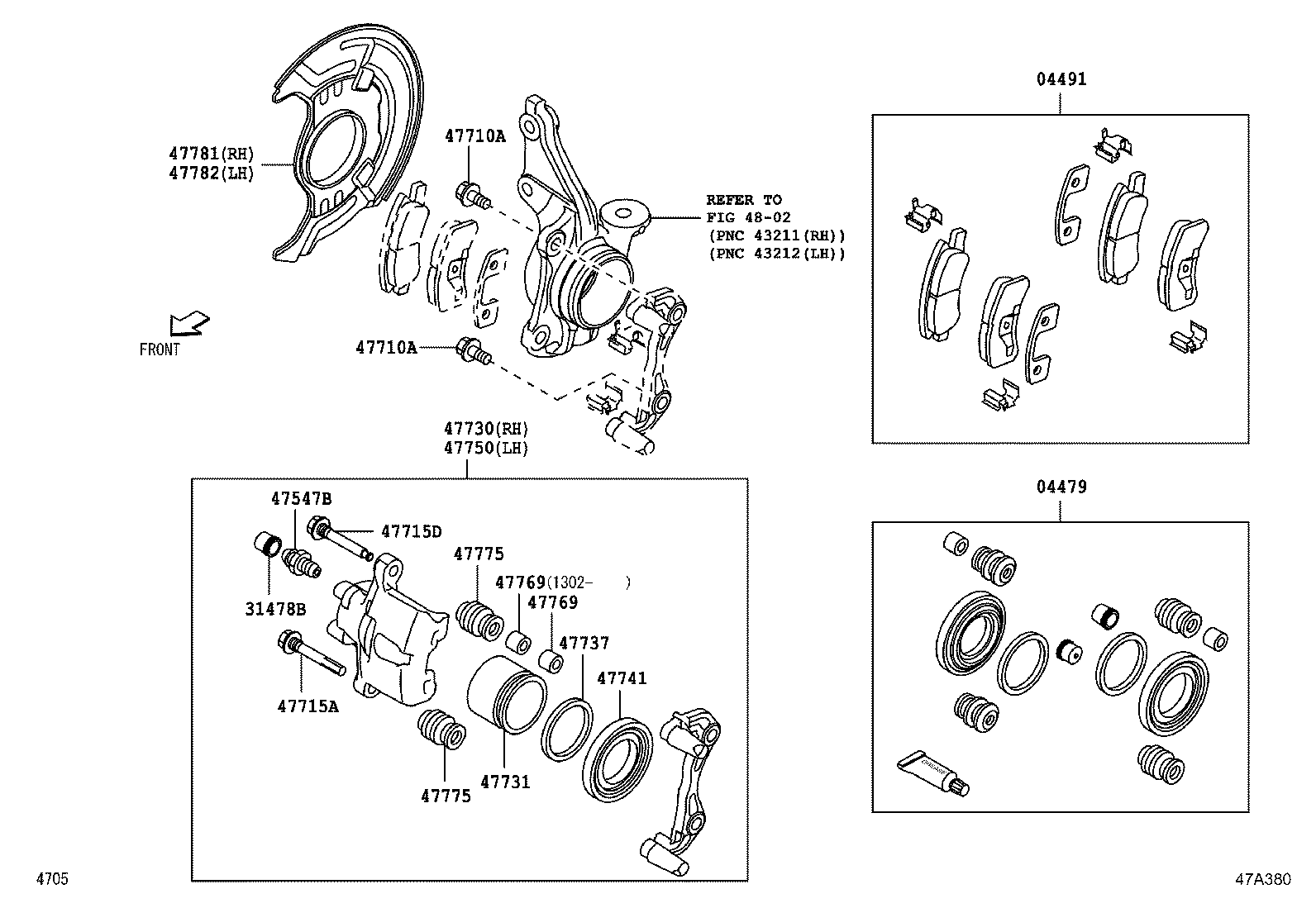 Front Disc Brake Caliper Dust Cover