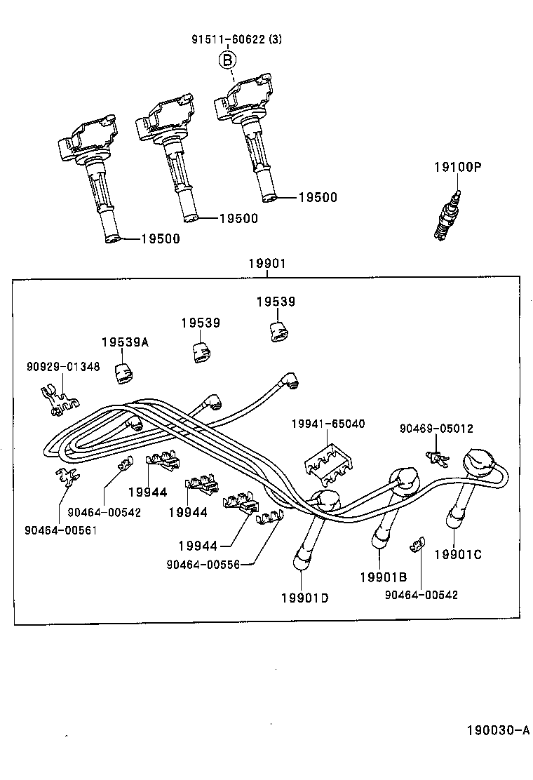 Ignition Coil Spark Plug Glow Plug