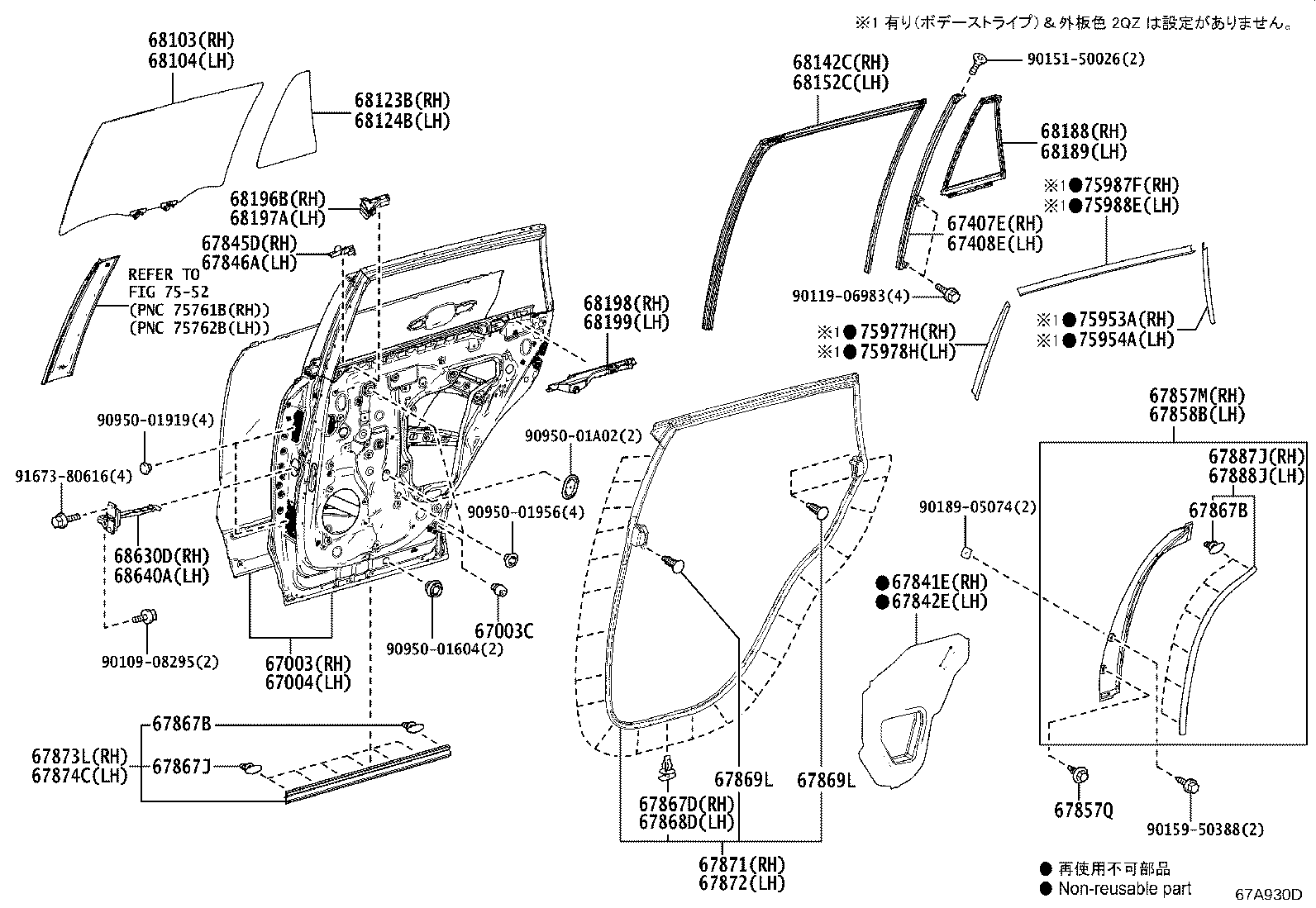 Rear Door Panel & Glass