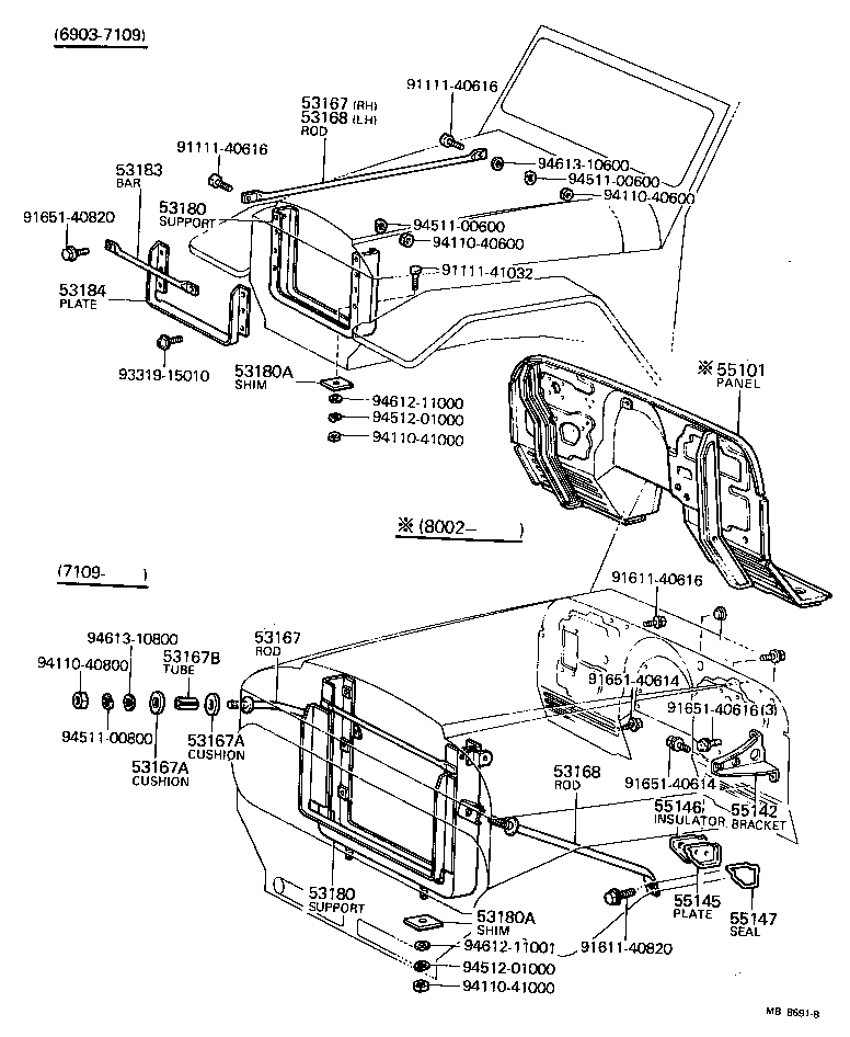 Front Fender Apron Dash Panel