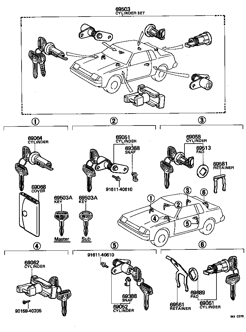 Lock Cylinder Set