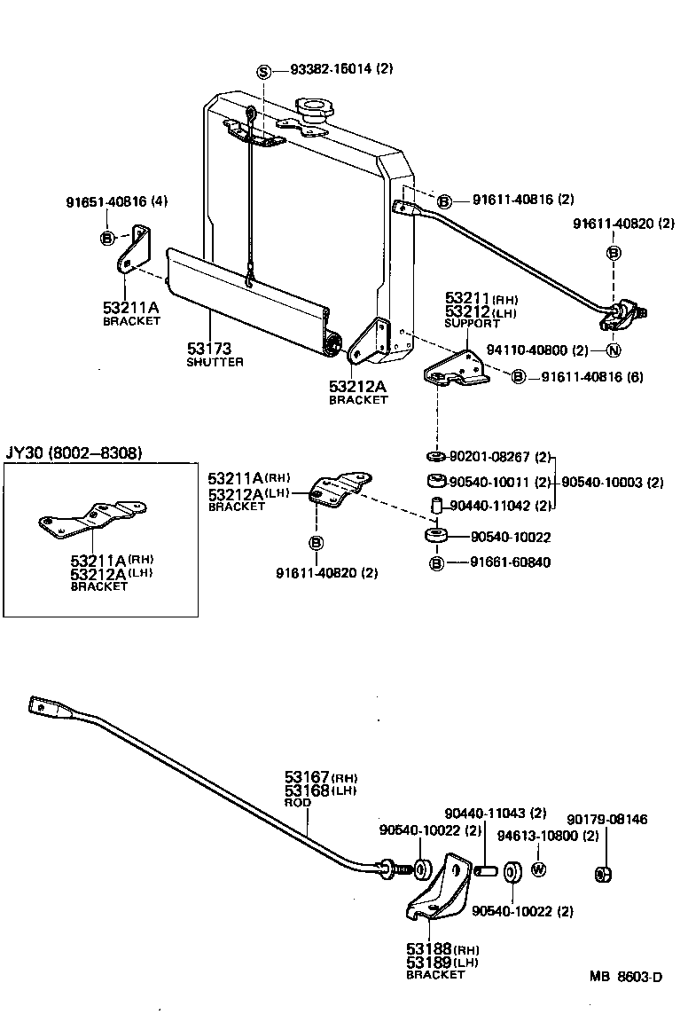Radiator Support Wind Guide