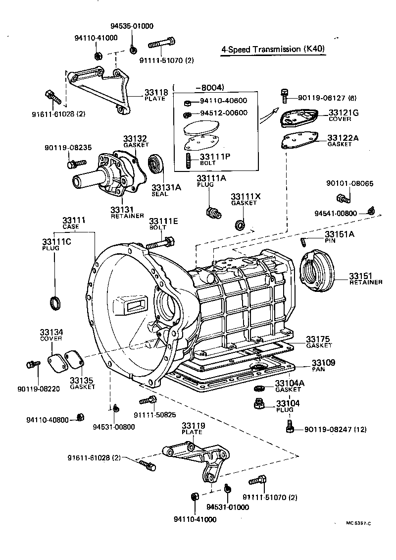 Clutch Housing + Transmission Case