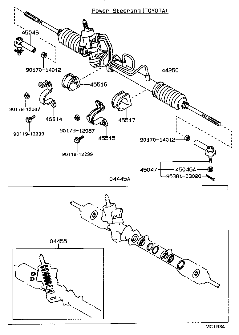 Enlace del mecanismo de dirección