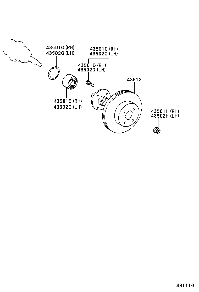 Front Axle Hub