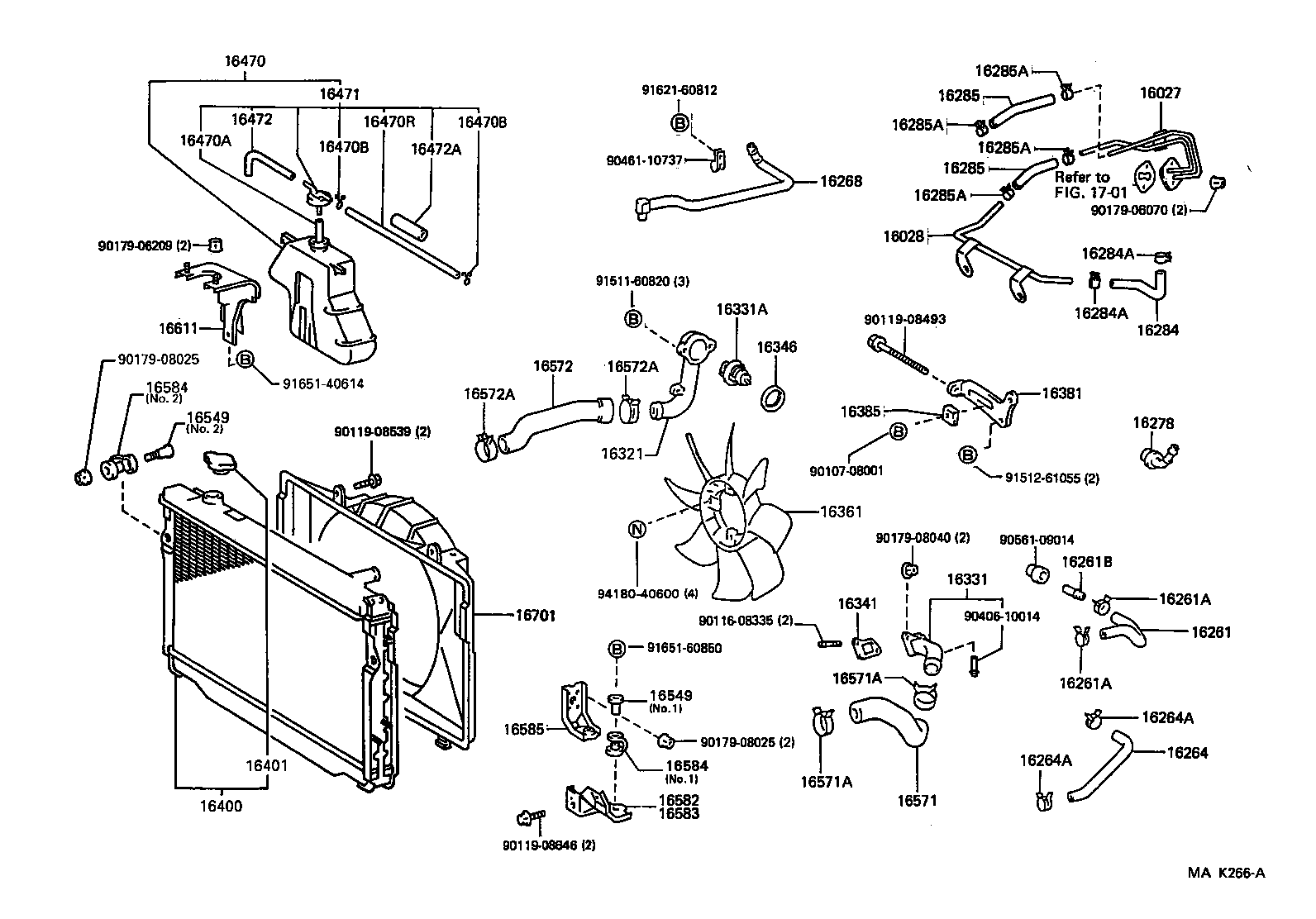 Radiator Water Outlet