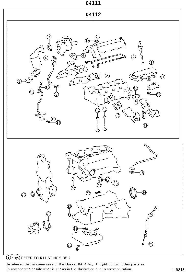 Engine Overhaul Gasket Kit