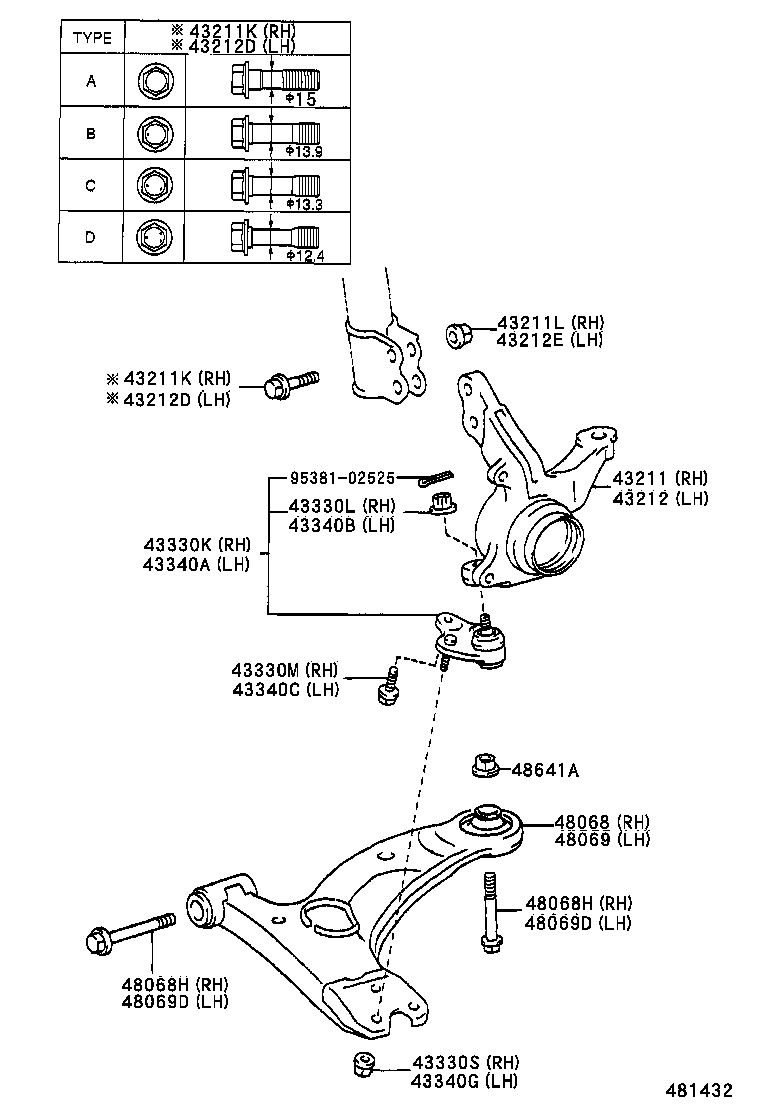 Front Axle Arm Steering Knuckle