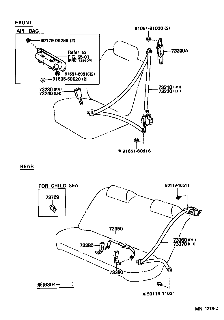 Seat Belt, Child Restraint Seat