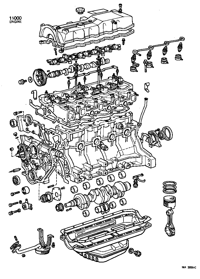 Conjunto parcial del motor