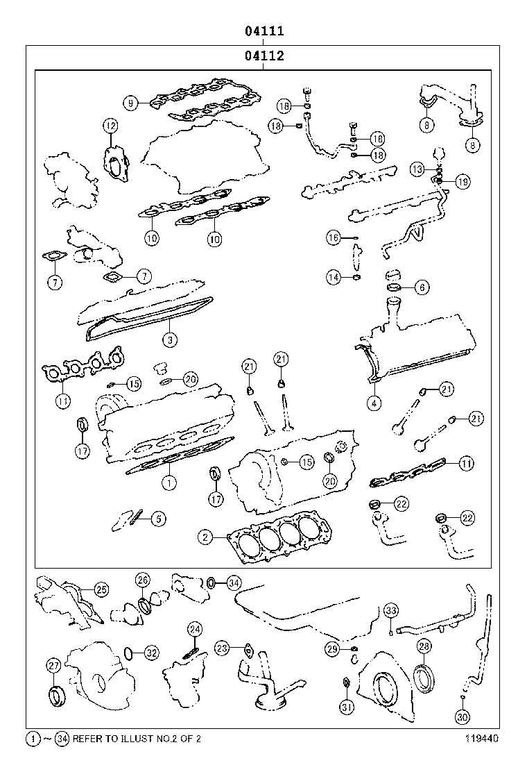 Engine Overhaul Gasket Kit