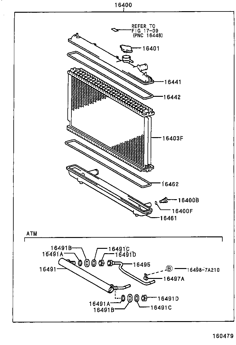 Radiator Water Outlet