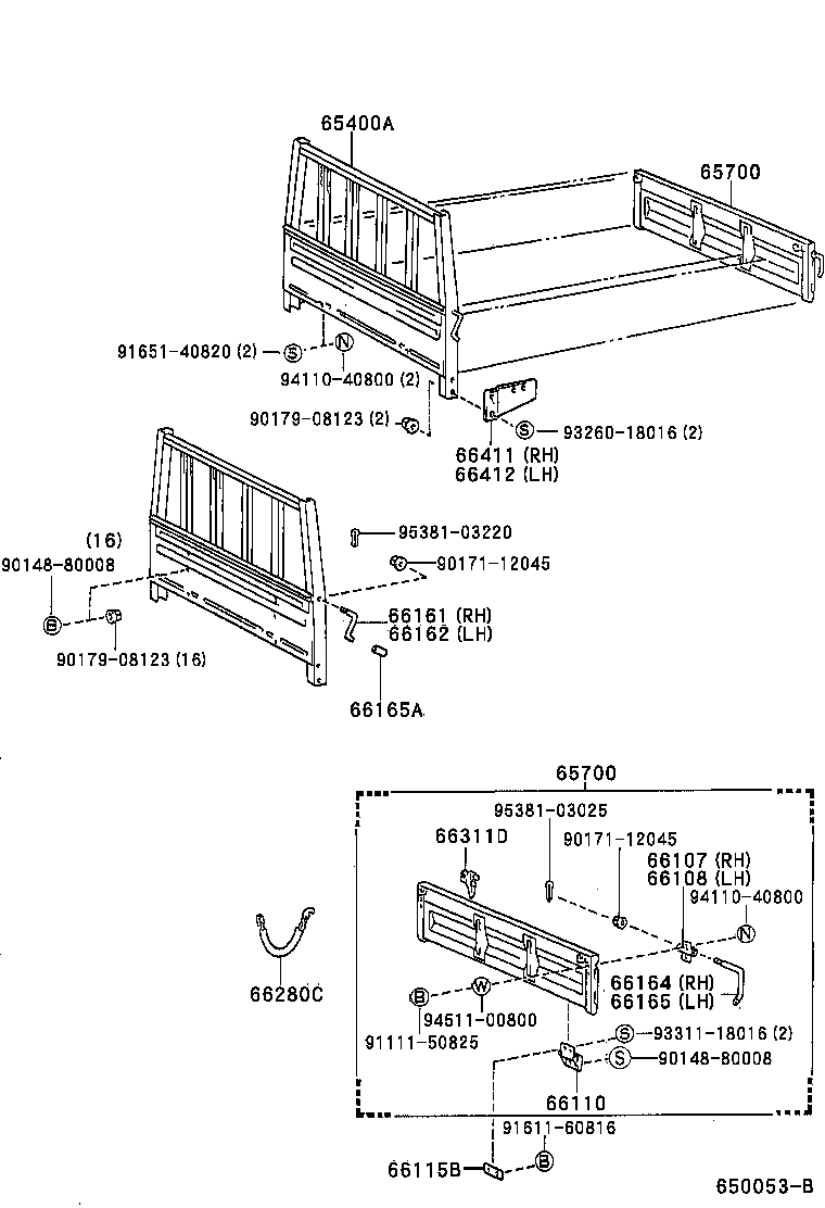 Rear Body Guard Frame Tail Gate