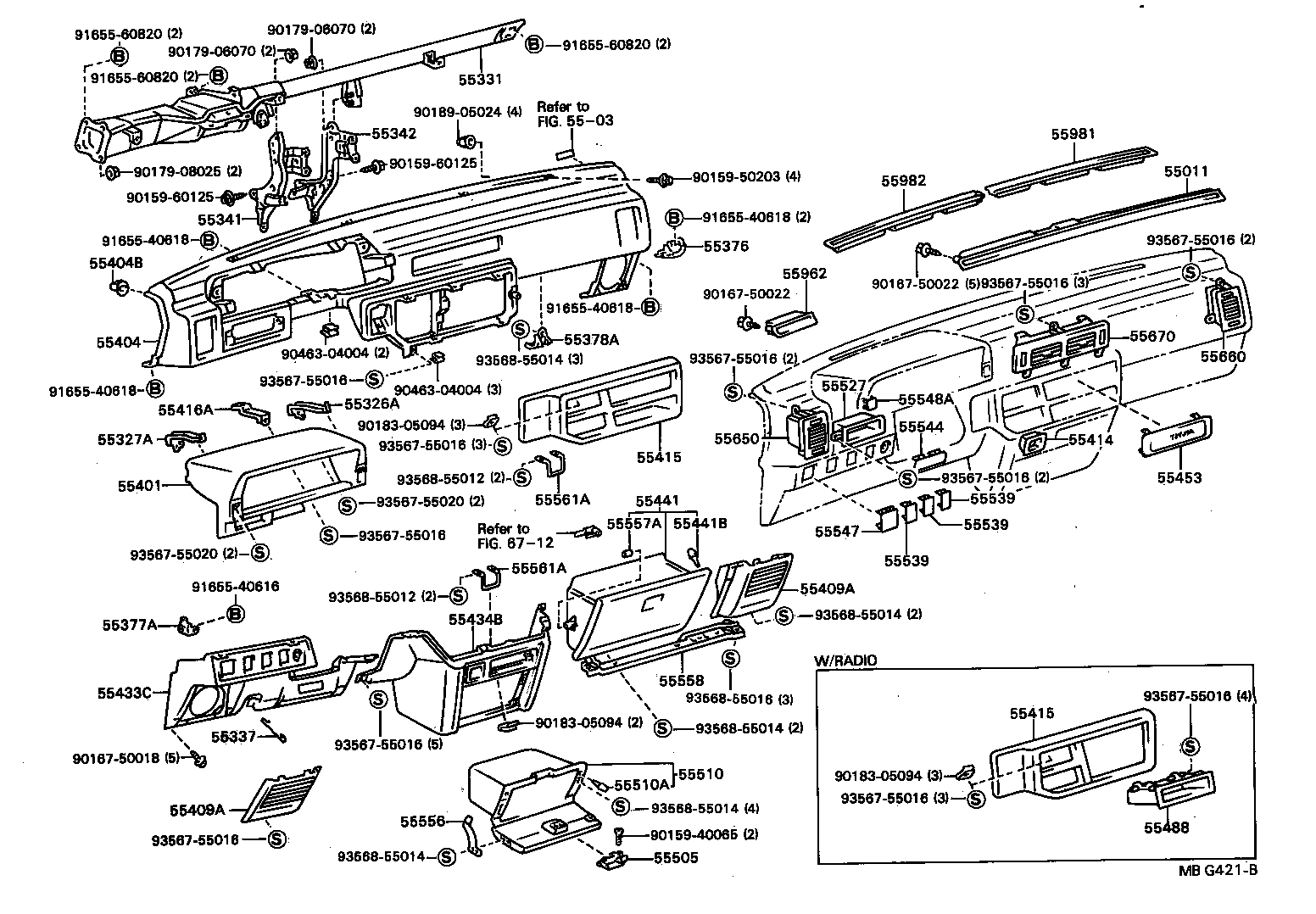 Instrument Panel Glove Compartment