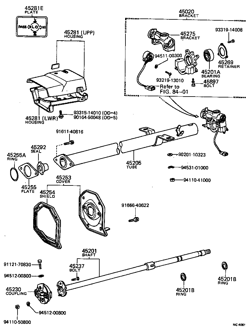 Steering Column & Shaft