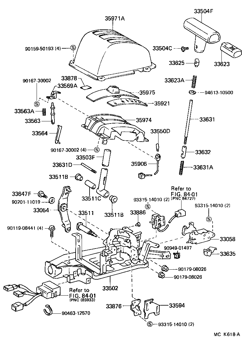 Shift Lever & Retainer