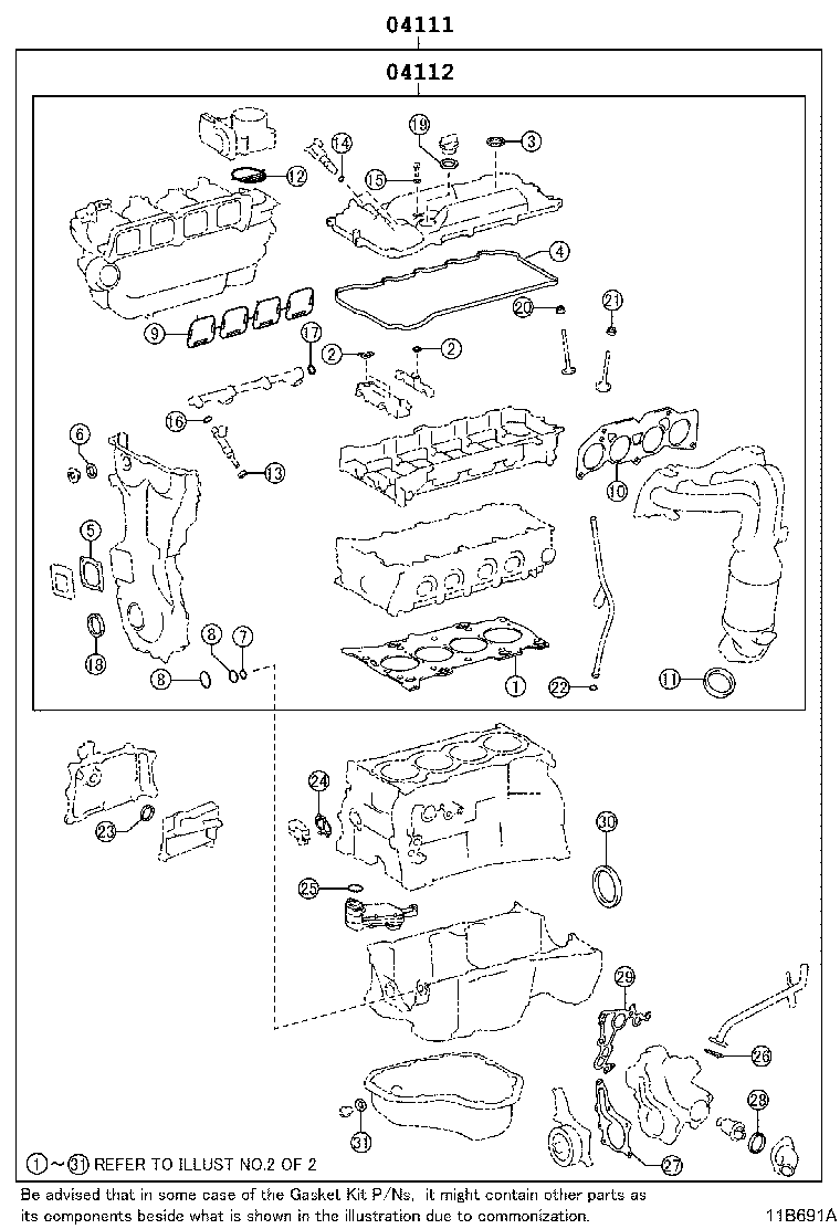 Engine Overhaul Gasket Kit