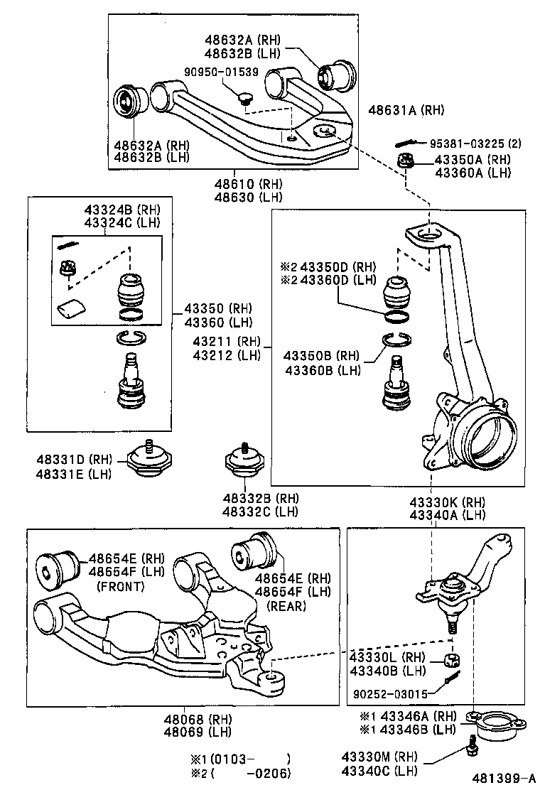 Front Axle Arm Steering Knuckle