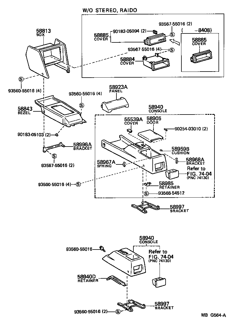 Console Box & Bracket