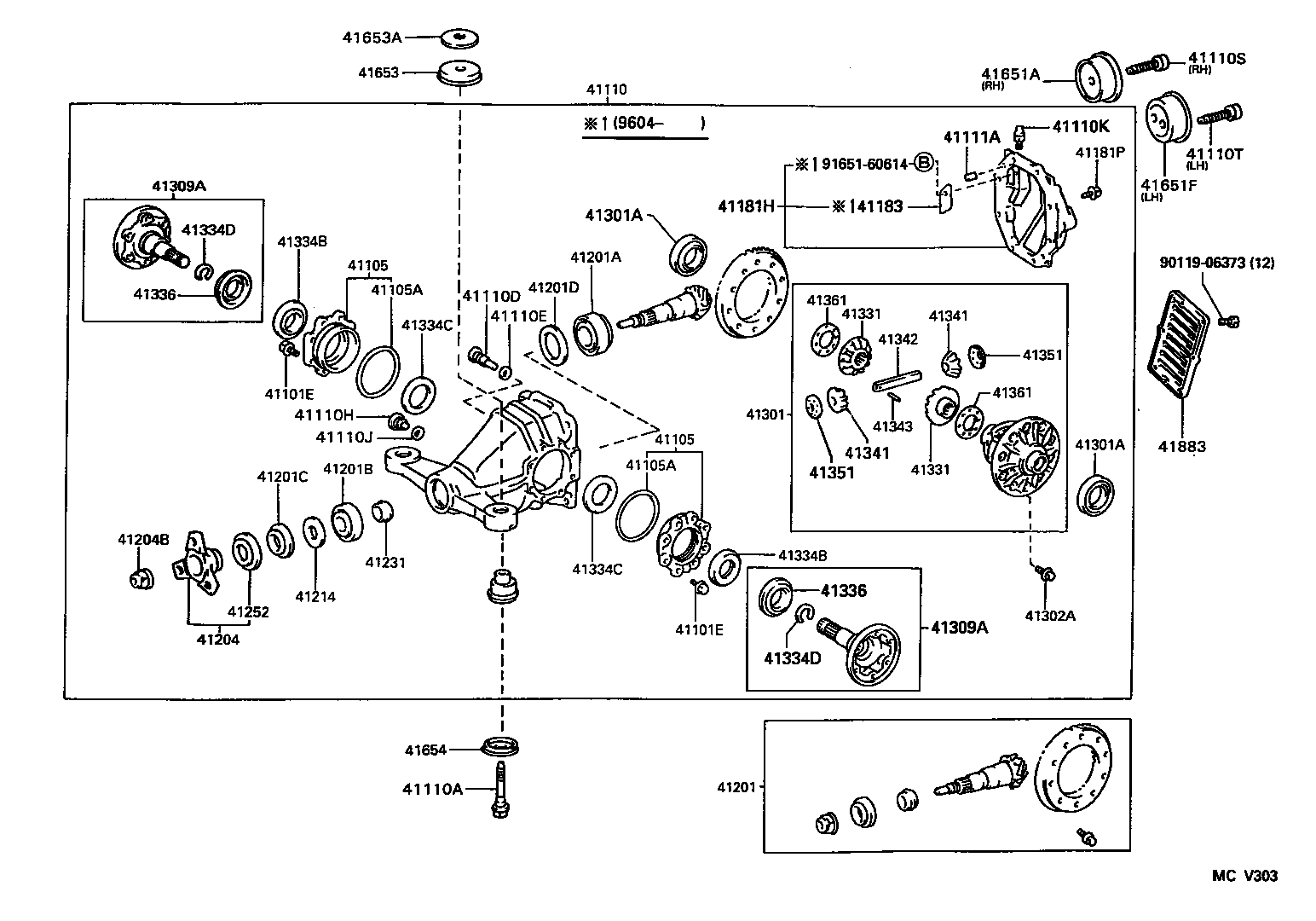 Rear Axle Housing Differential