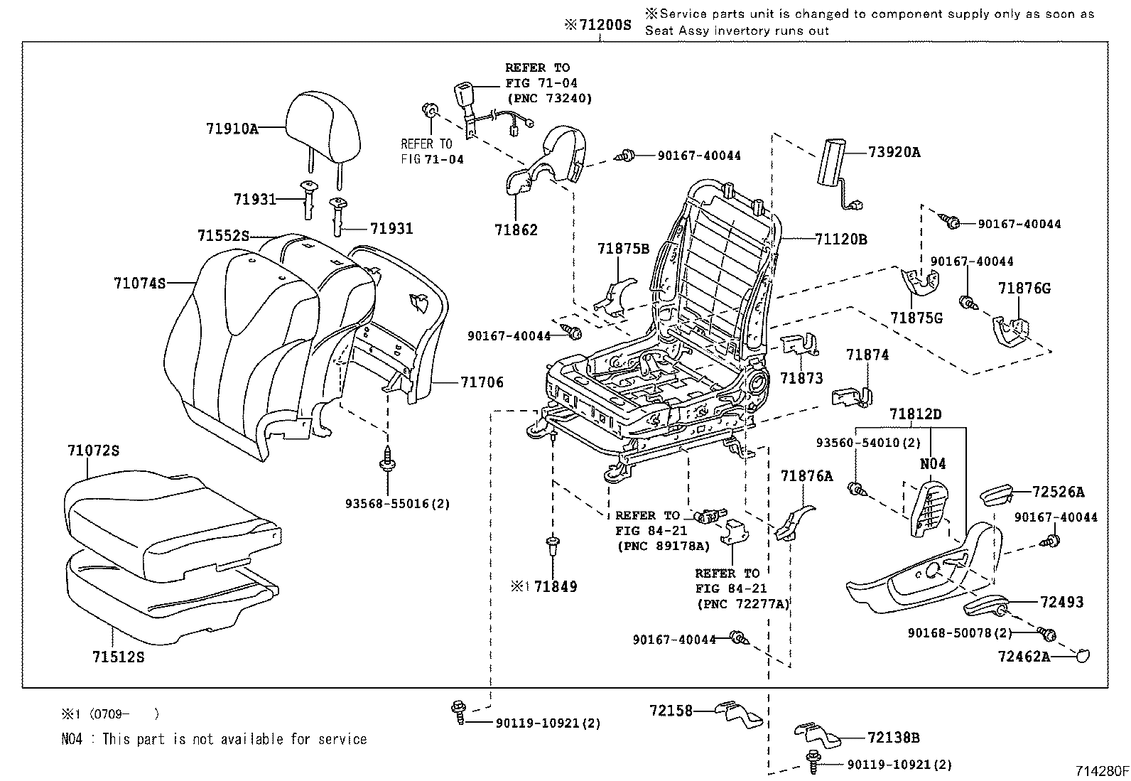 Front Seat & Seat Track
