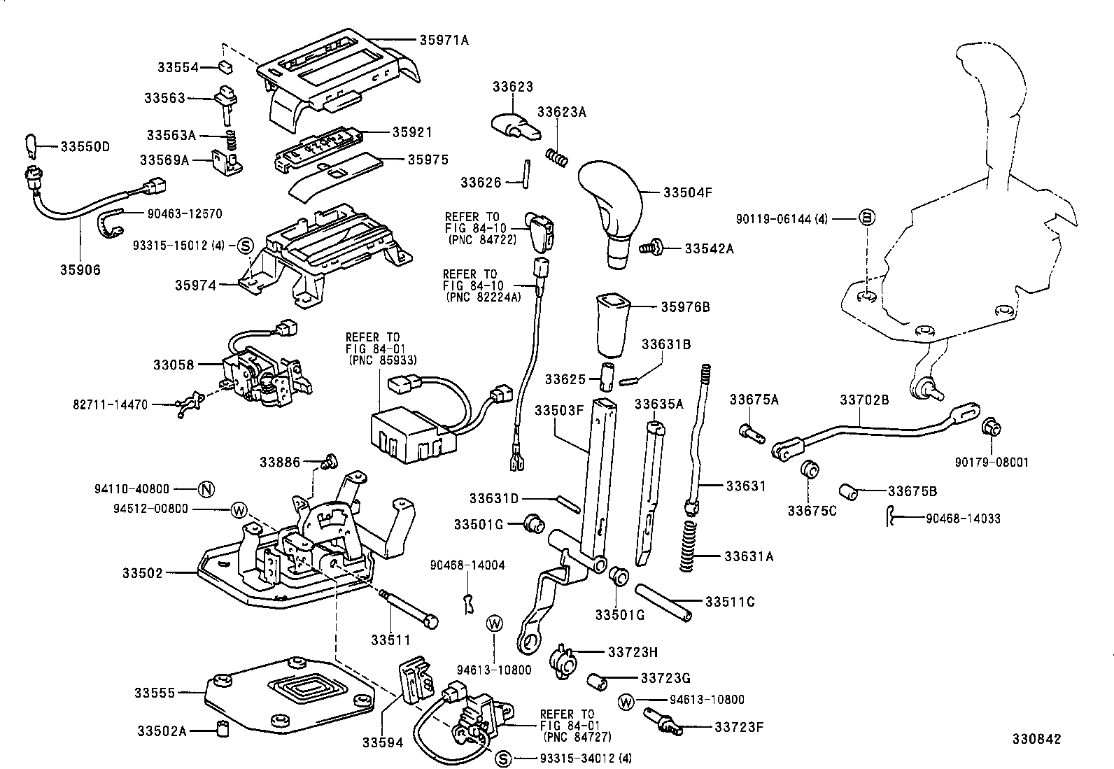 Shift Lever & Retainer