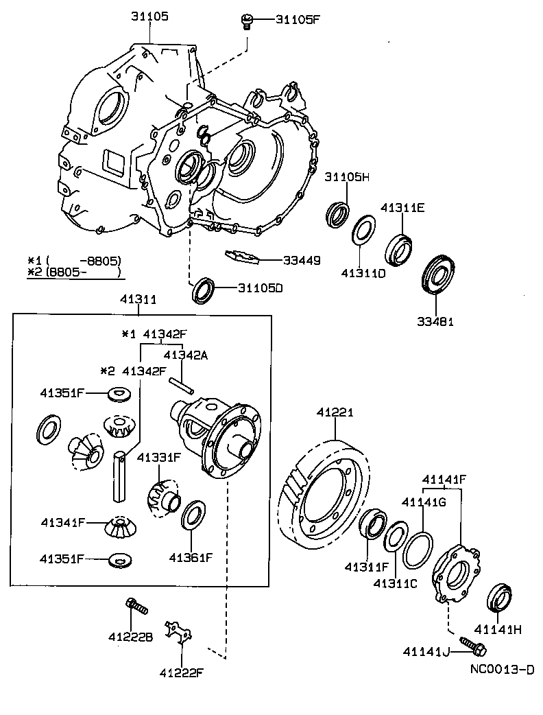 Front Axle Housing & Differential