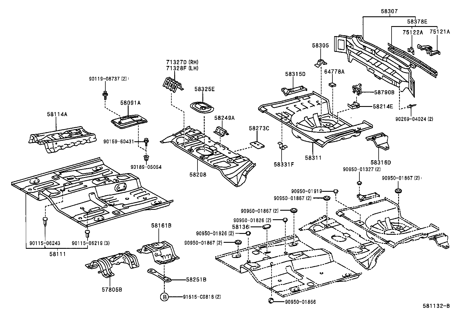 Floor Pan & Lower Back Panel