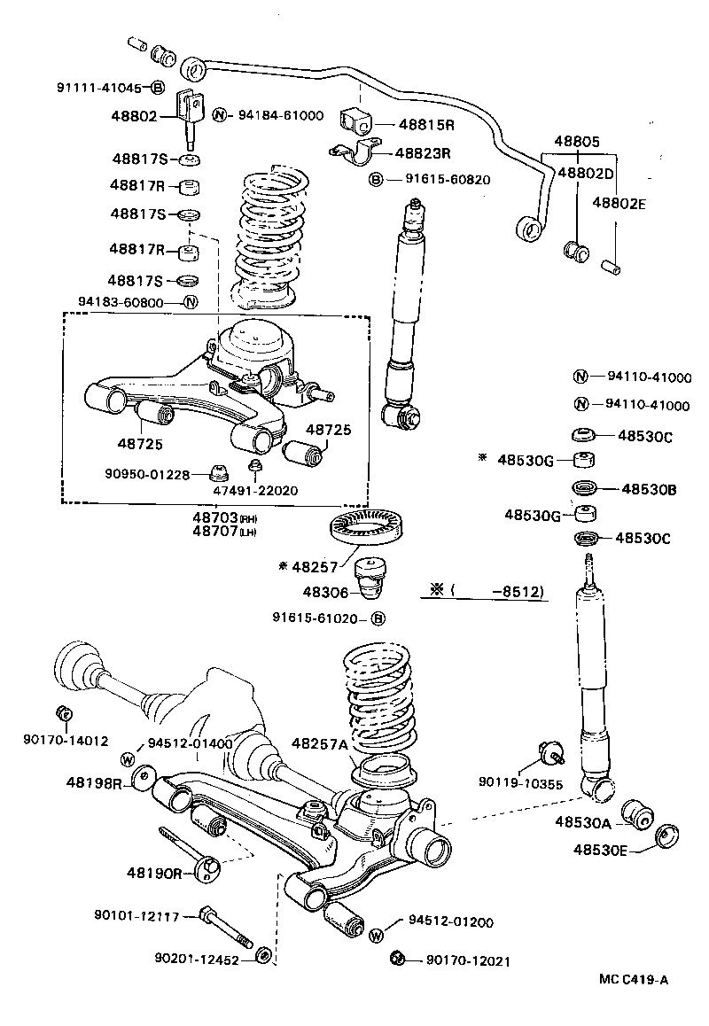 Rear Spring & Shock Absorber