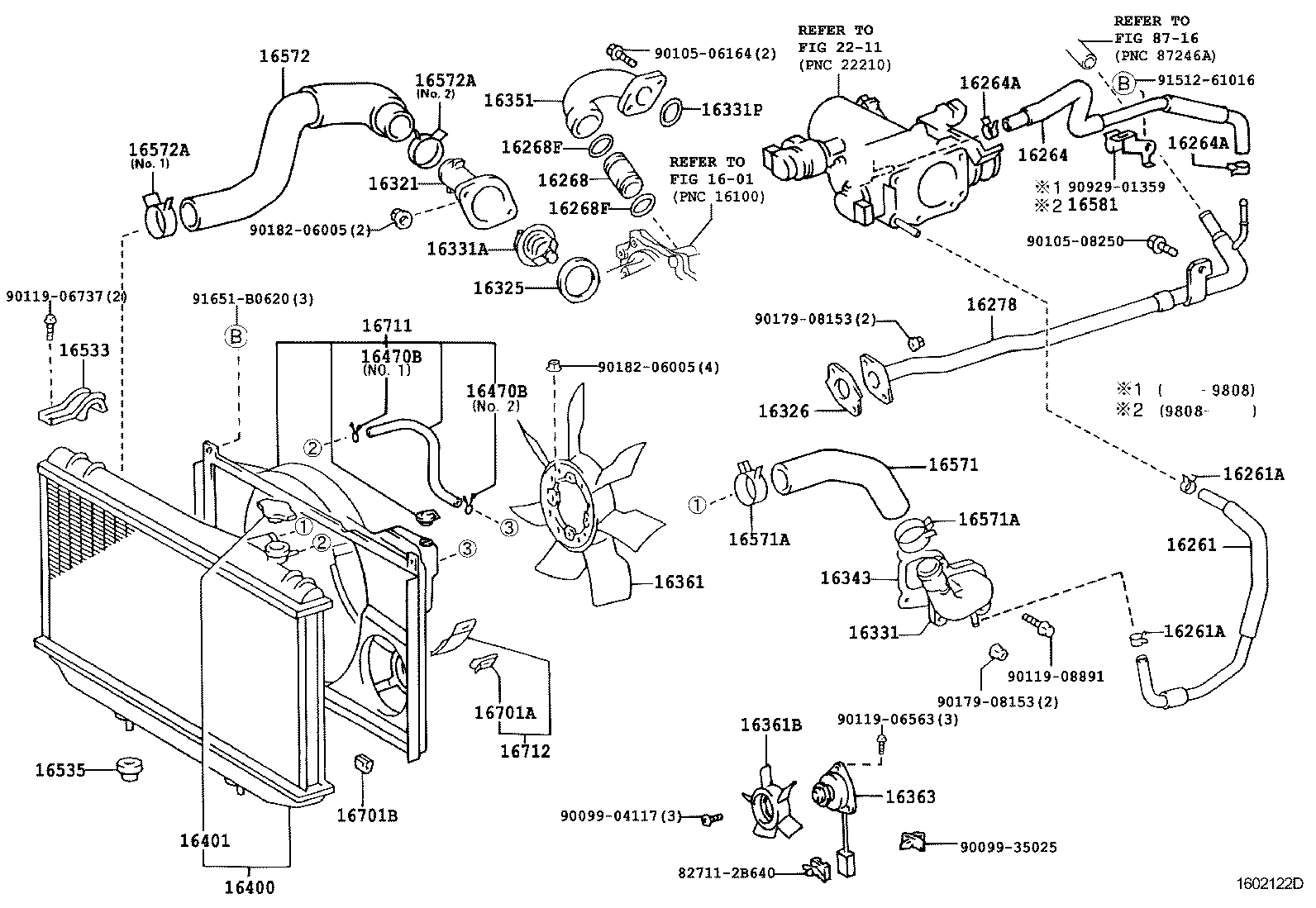 Radiator Water Outlet