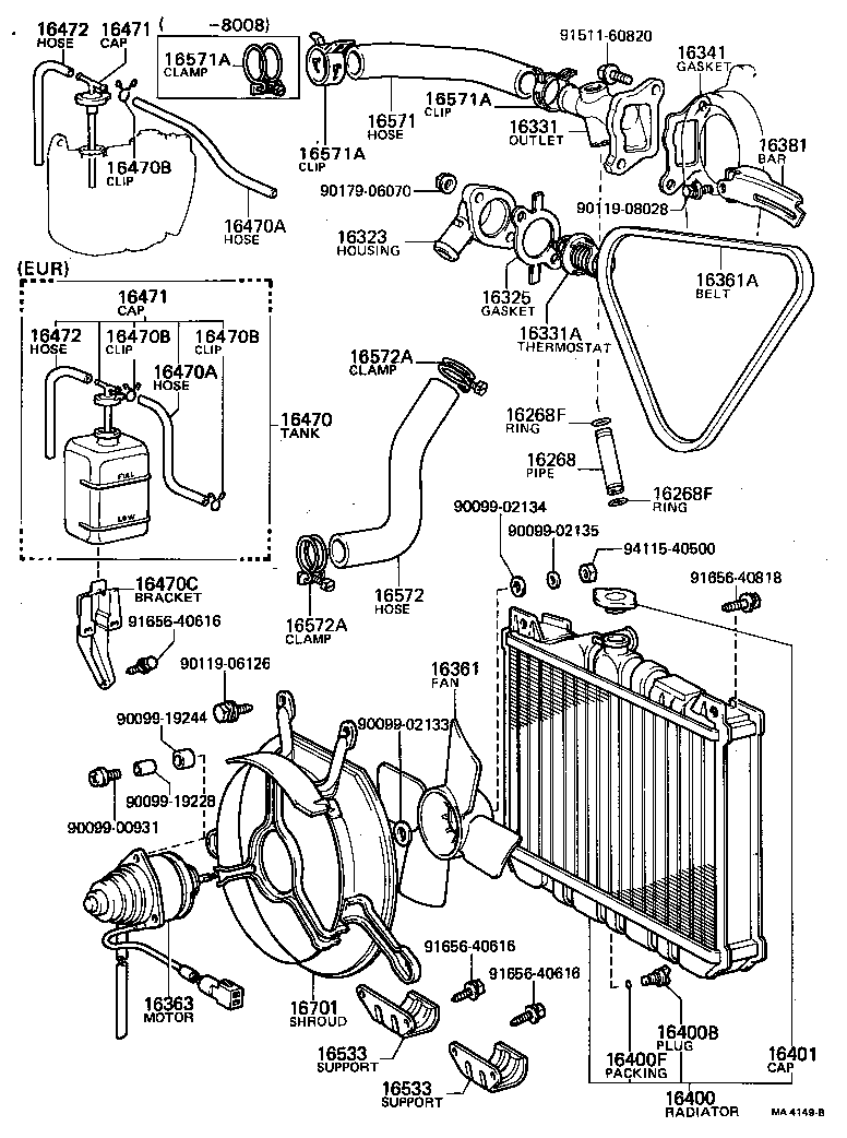 Radiator Water Outlet