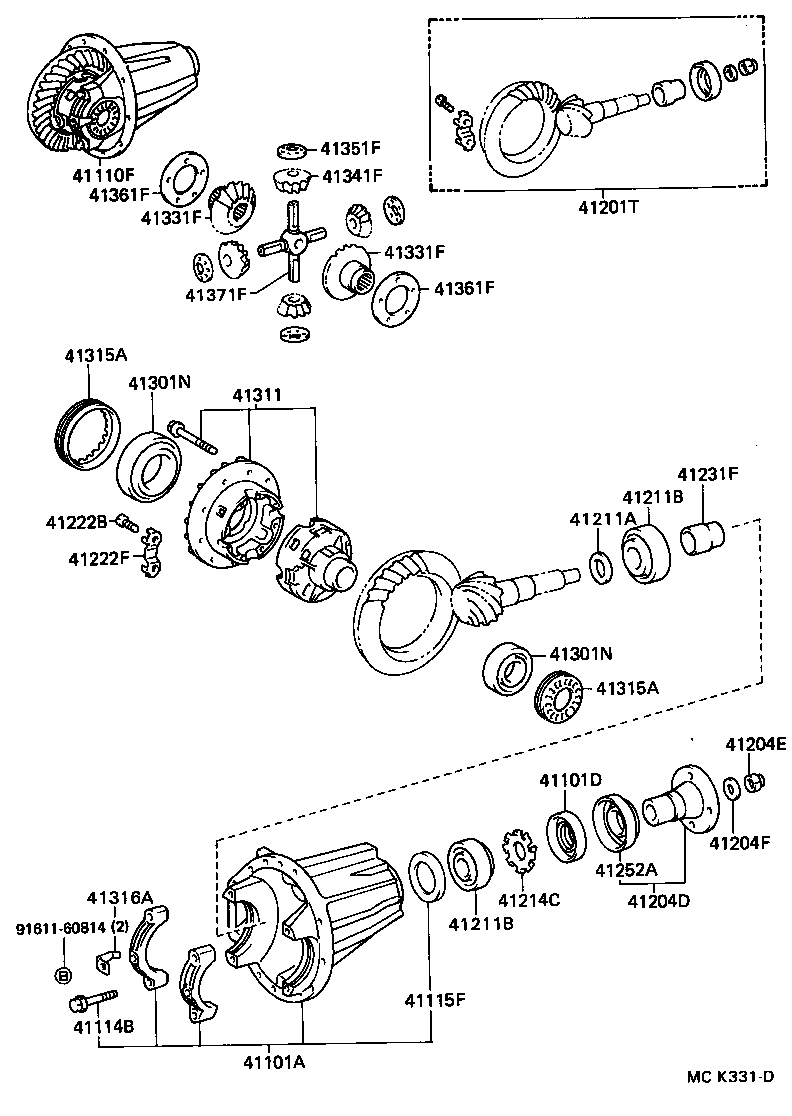 Front Axle Housing & Differential