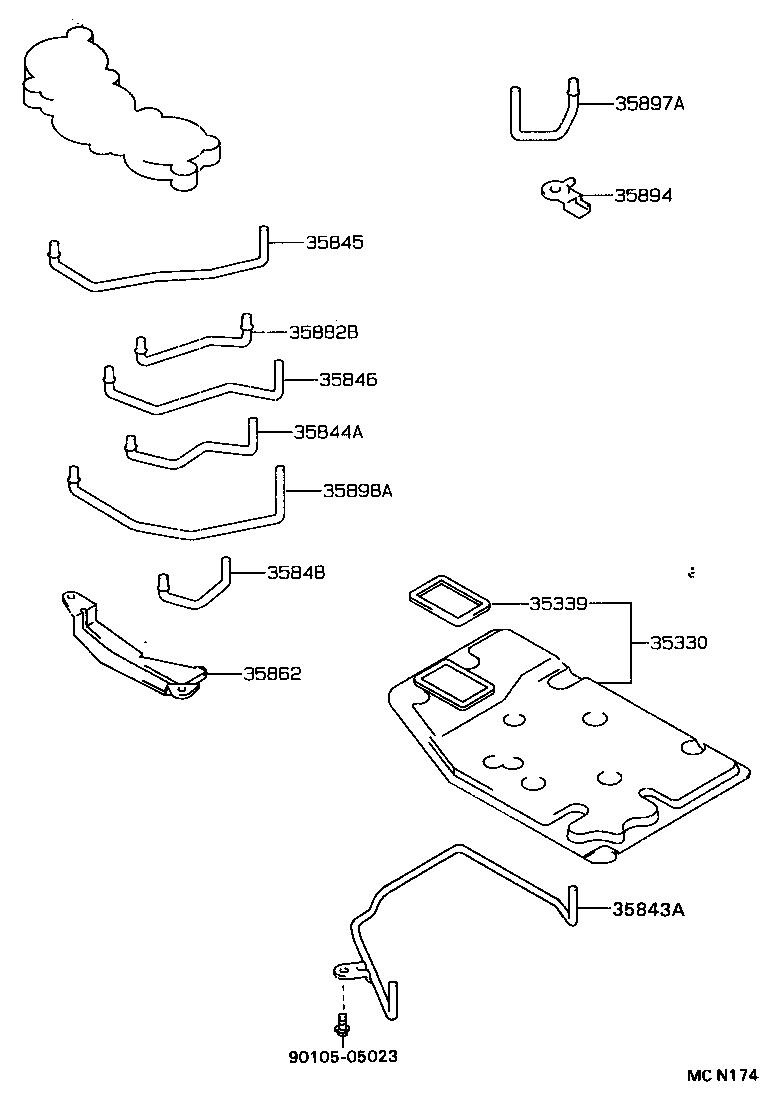 Valve Body Oil Strainer