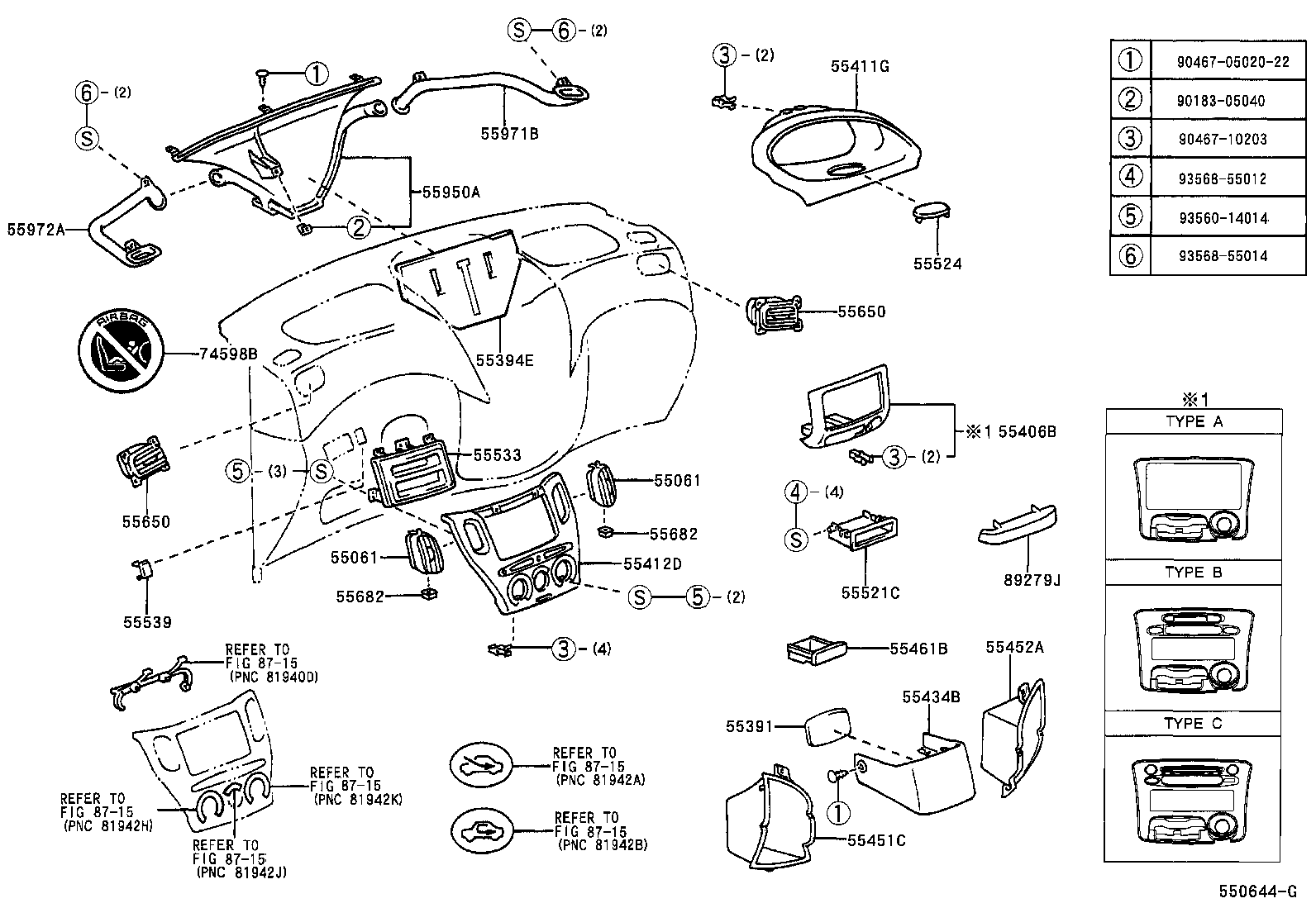 Instrument Panel Glove Compartment