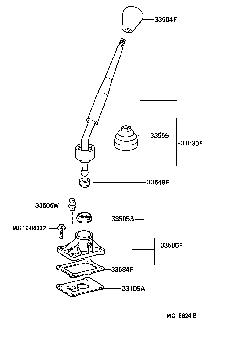 Shift Lever & Retainer