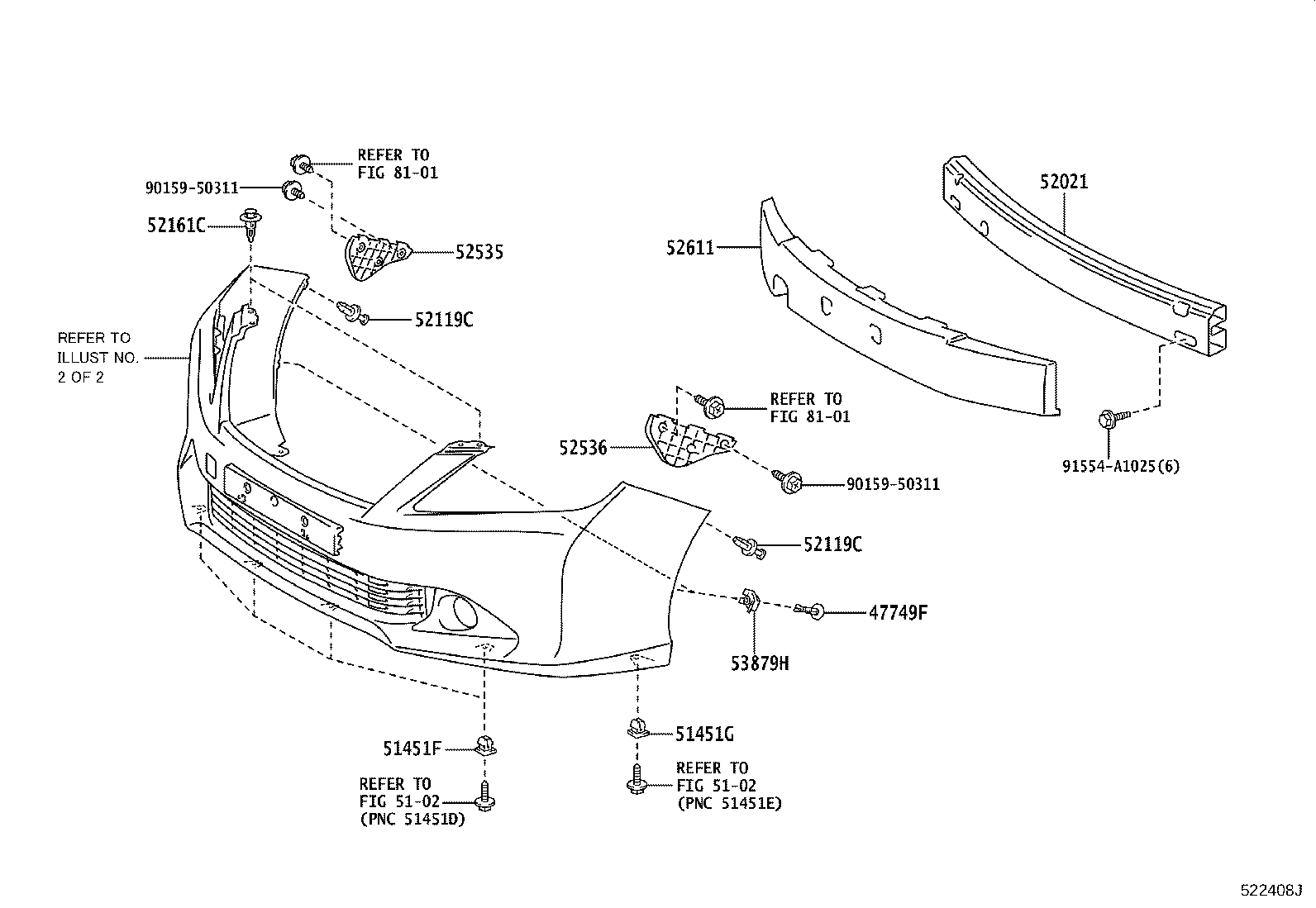 Front Bumper Bumper Stay