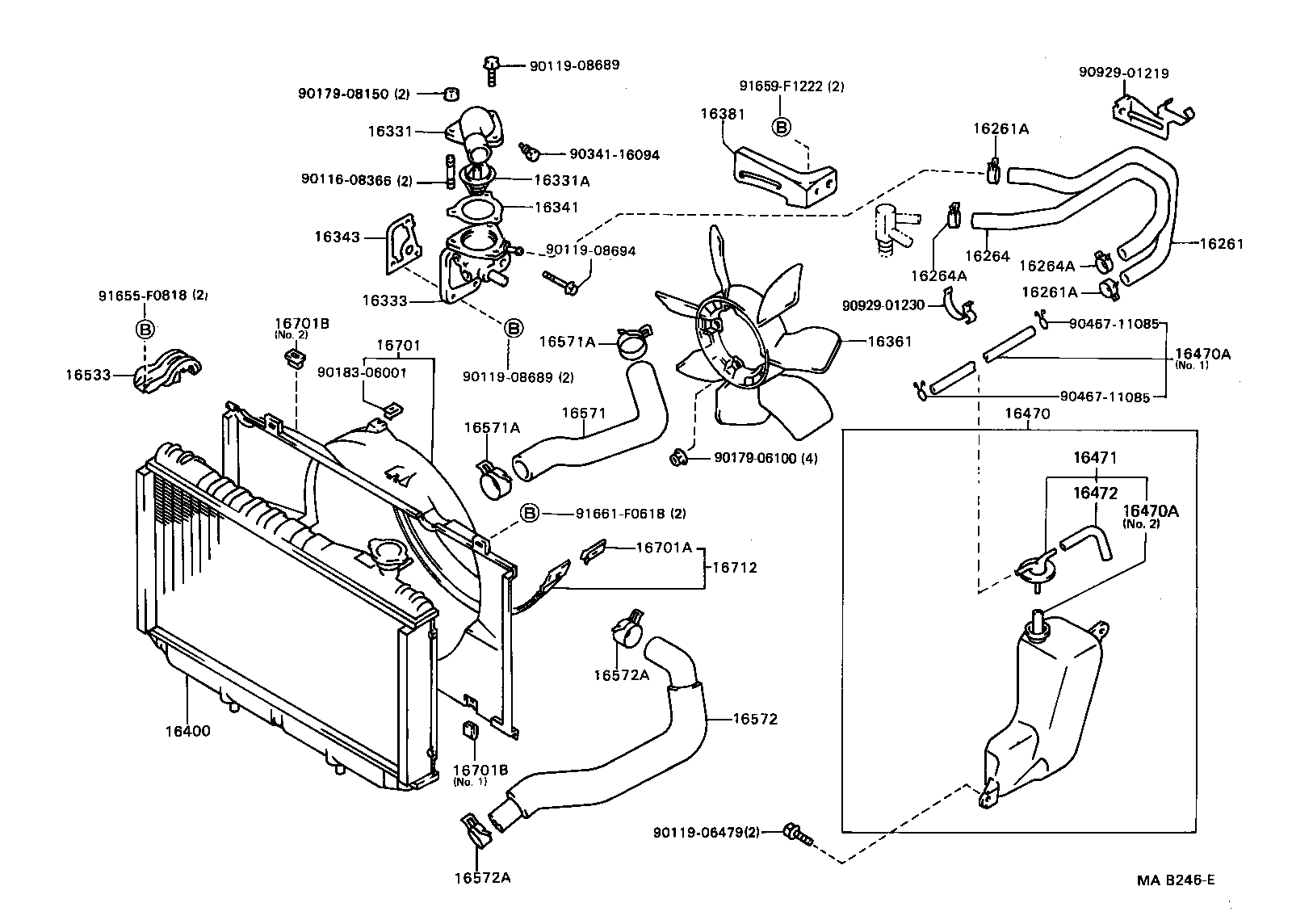Radiator Water Outlet