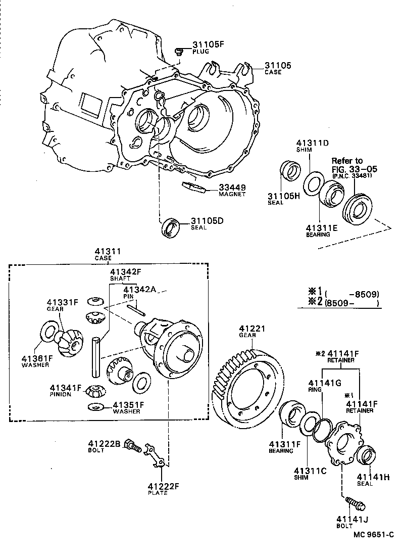 Front Axle Housing & Differential