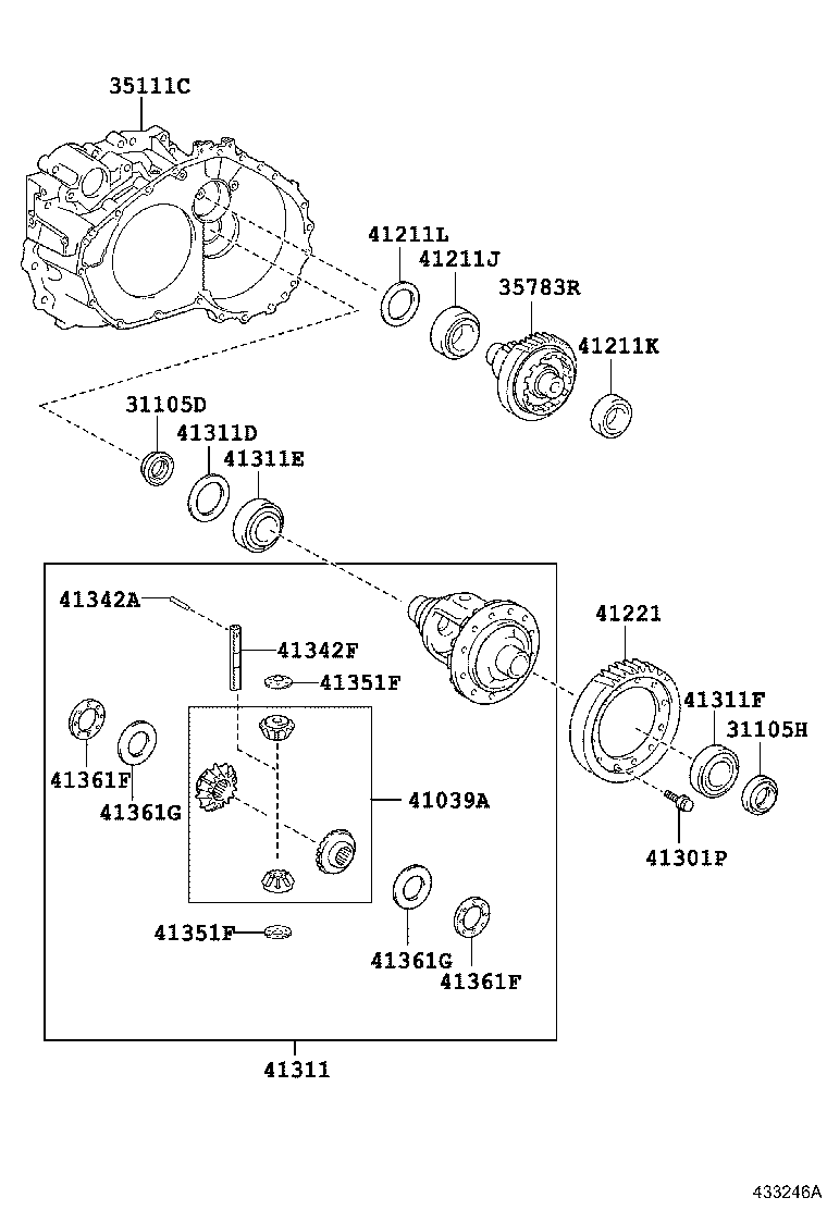 Front Axle Housing & Differential