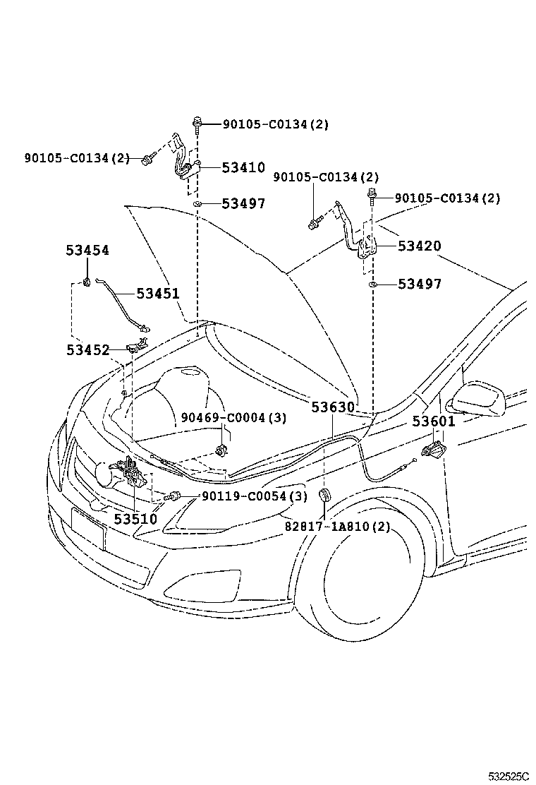 Hood Lock & Hinge