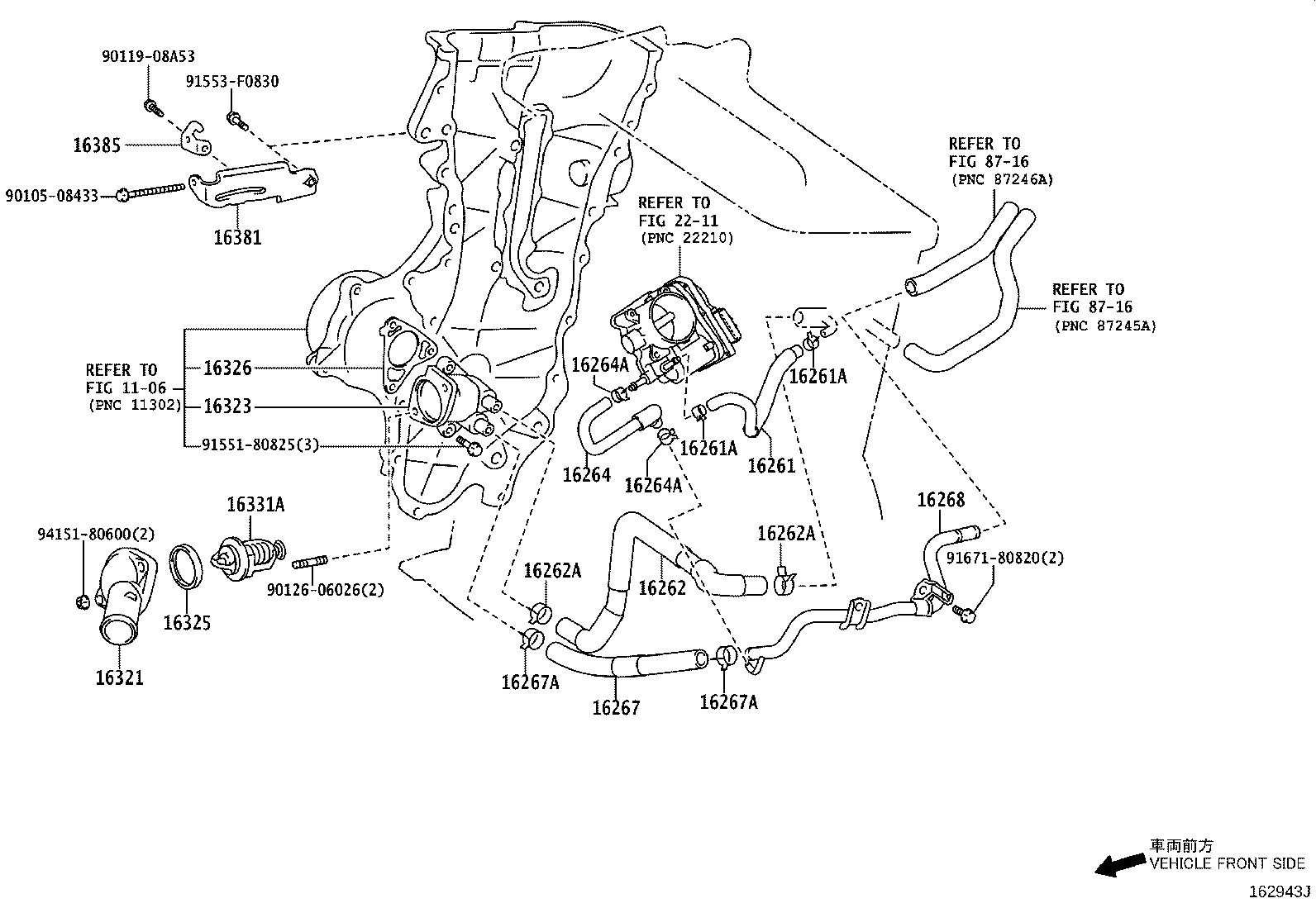 Radiator Water Outlet