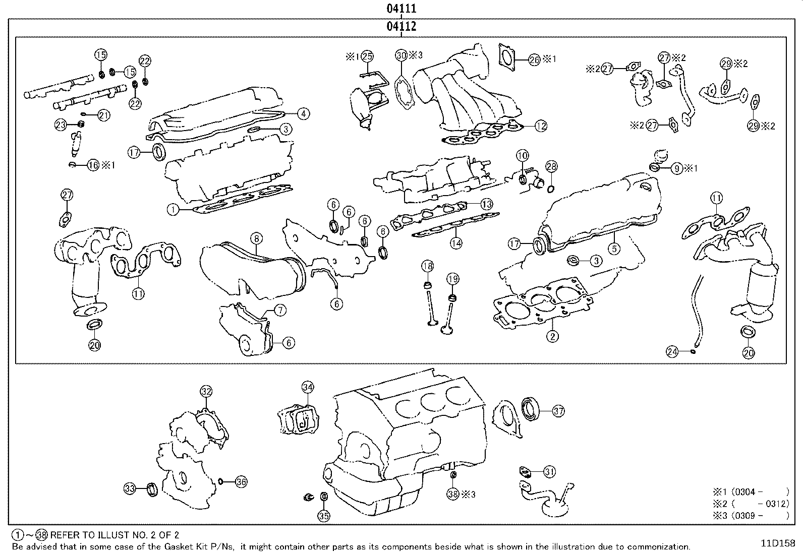 Engine Overhaul Gasket Kit