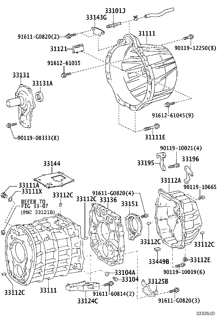 Clutch Housing + Transmission Case