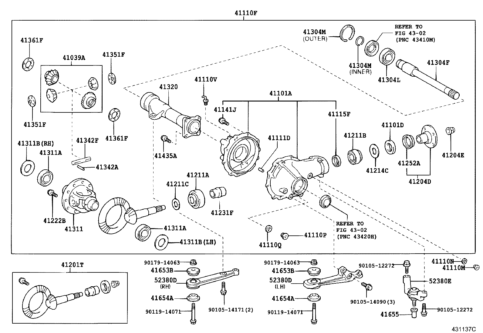 Front Axle Housing & Differential