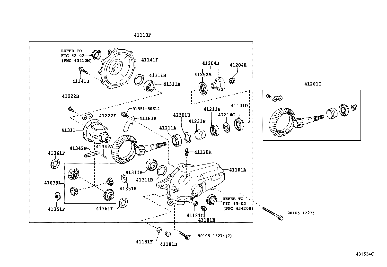 Front Axle Housing & Differential