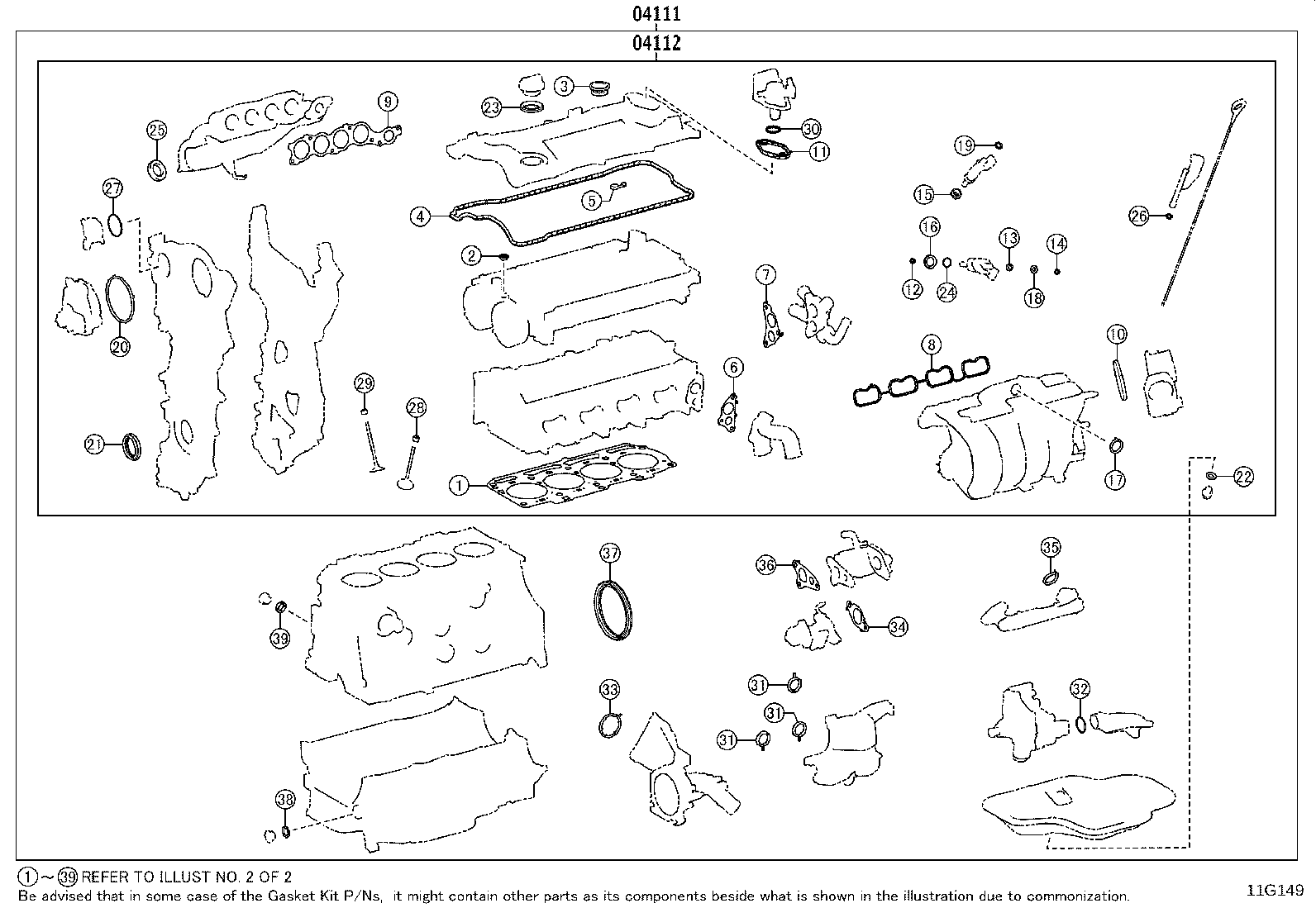 Engine Overhaul Gasket Kit
