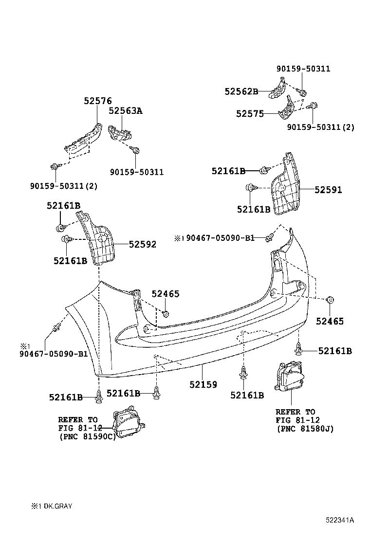 Rear Bumper & Bumper Stay